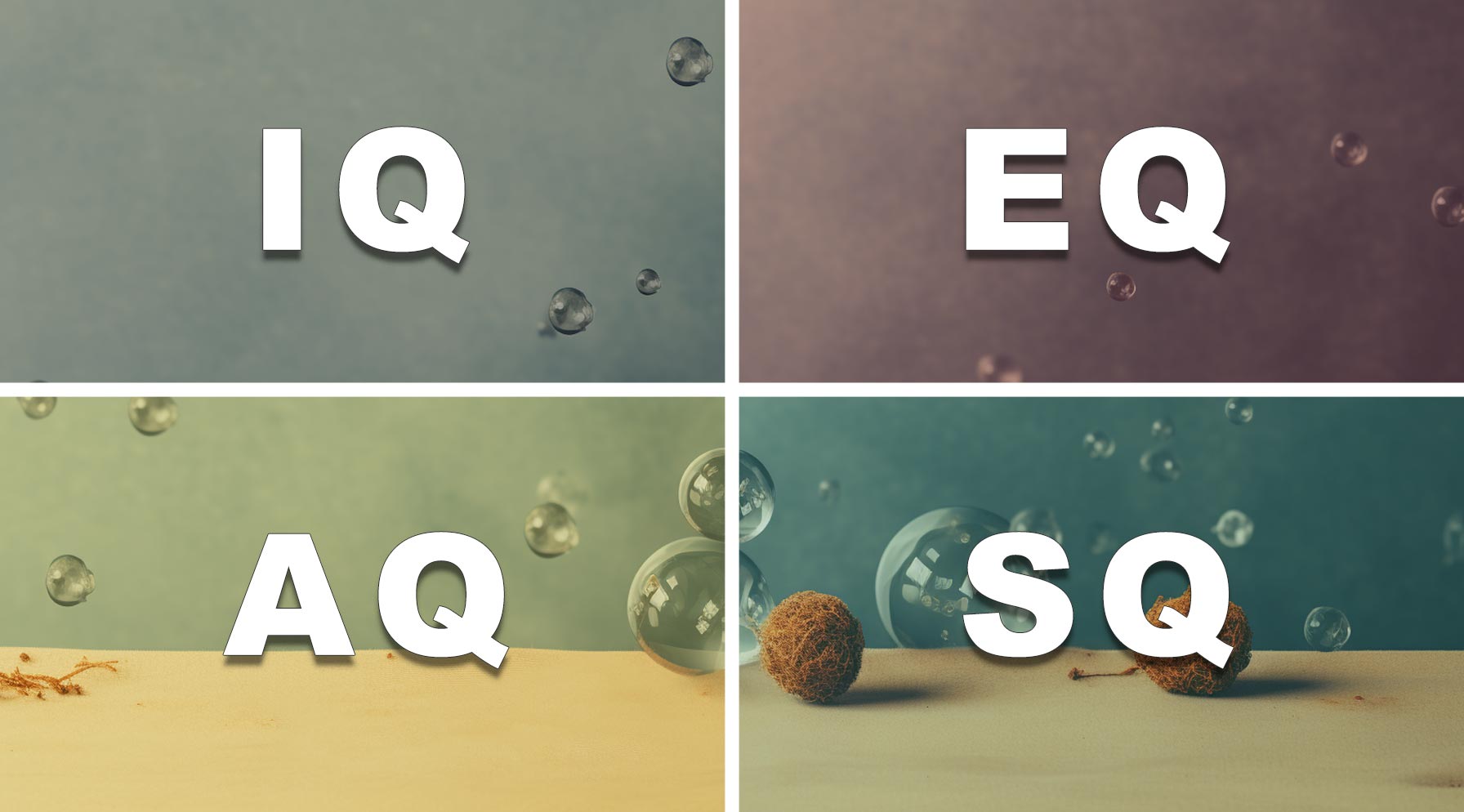Różnica między IQ, EQ, AQ i SQ