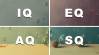 Difference between IQ, EQ, AQ, and SQ